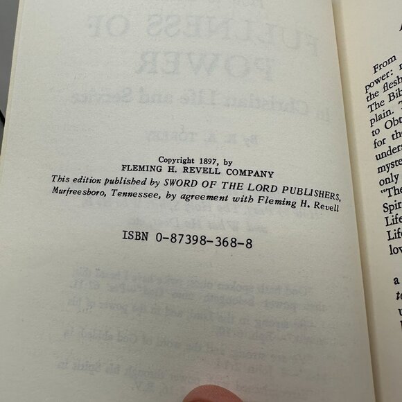 How To Obtain Fullness Of Power Book By R.A. Torrey - Picture 5 of 5